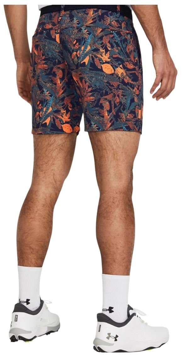 Under Armour Iso-Chill Printed 7 herr shorts, midnight navy/photon blue/halo gray