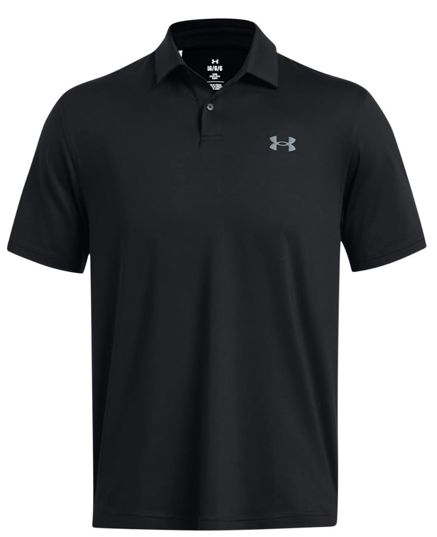 Under Armour T2G herr polo, svart/pitch grey