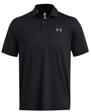 Under Armour T2G herr polo, svart/pitch grey