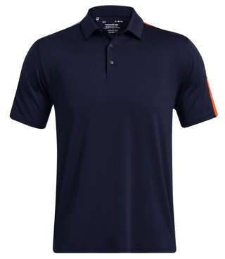 Under Armour Playoff 3.0 Striker herr polo, midnight navy/phoenix fire/white