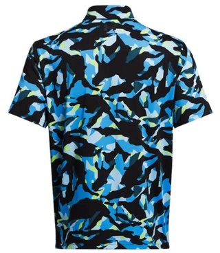 Under Armour Playoff 3.0 Printed herr polo, black/capri
