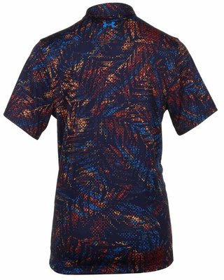 Under Armour Playoff 3.0 Printed herr polo, midnight navy/phoenix