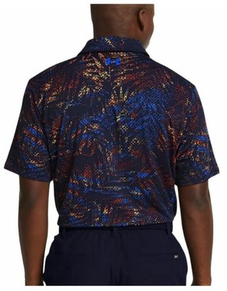 Under Armour Playoff 3.0 Printed herr polo, midnight navy/phoenix