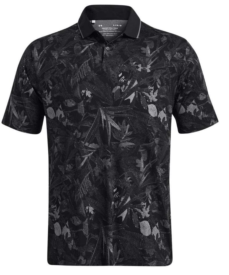 Under Armour Iso-Chill Edge herr polo, black/pitch gray