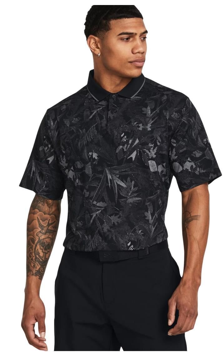 Under Armour Iso-Chill Edge herr polo, black/pitch gray