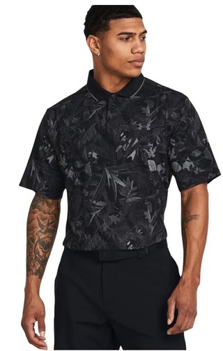 Under Armour Iso-Chill Edge herr polo, black/pitch gray