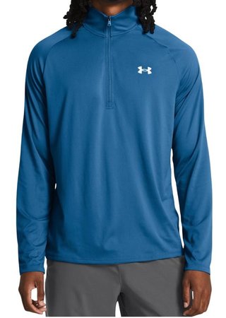 Under Armour Tech 2.0 1/2 Zip herr långärmad tröja, photon blue/white