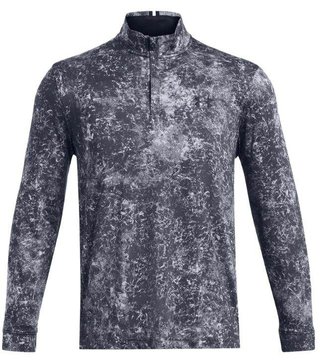 Under Armour Playoff Printed 1/4 Zip herr sweatshirt, downpour gray/midnight navy