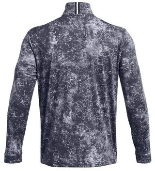 Under Armour Playoff Printed 1/4 Zip herr sweatshirt, downpour gray/midnight navy