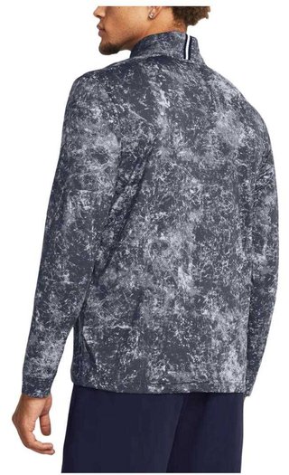 Under Armour Playoff Printed 1/4 Zip herr sweatshirt, downpour gray/midnight navy