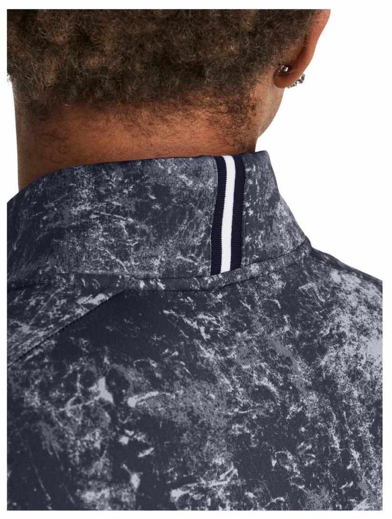 Under Armour Playoff Printed 1/4 Zip herr sweatshirt, downpour gray/midnight navy