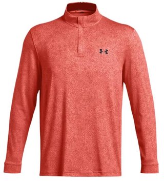 Under Armour Playoff Printed 1/4 Zip herr sweatshirt, coho/red solstice/black