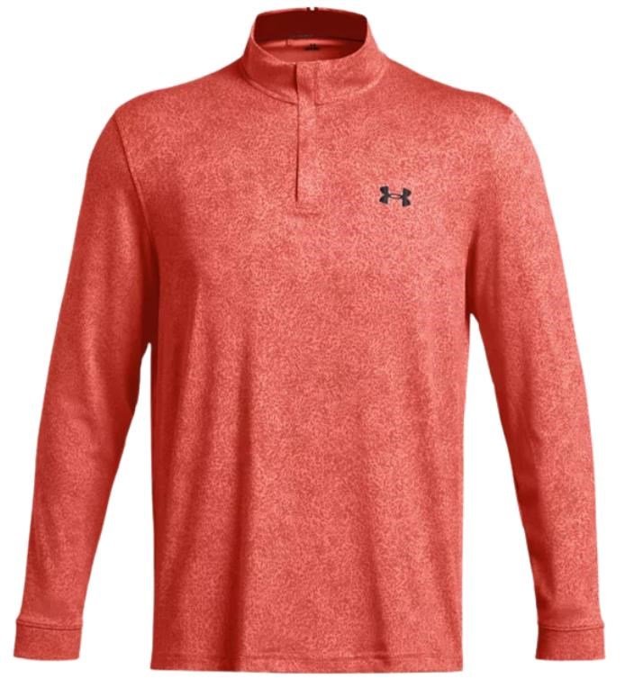 Under Armour Playoff Printed 1/4 Zip herr sweatshirt, coho/red solstice/black