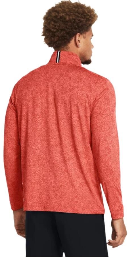 Under Armour Playoff Printed 1/4 Zip herr sweatshirt, coho/red solstice/black