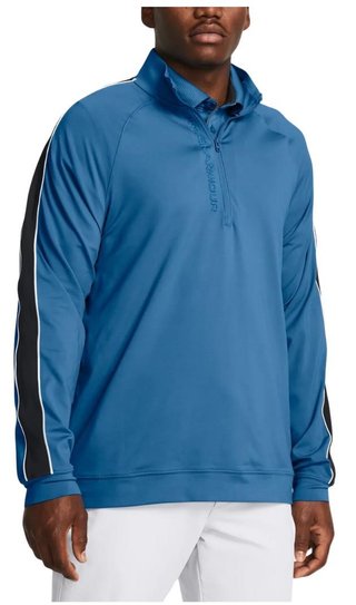 Under Armour Storm Midlayer 1/2 Zip herr sweatshirt, photon blue/midnight navy/white