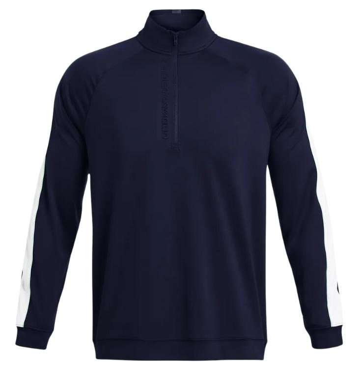 Under Armour Storm Midlayer 1/2 Zip herr sweatshirt, midnight navy/matrix green/white