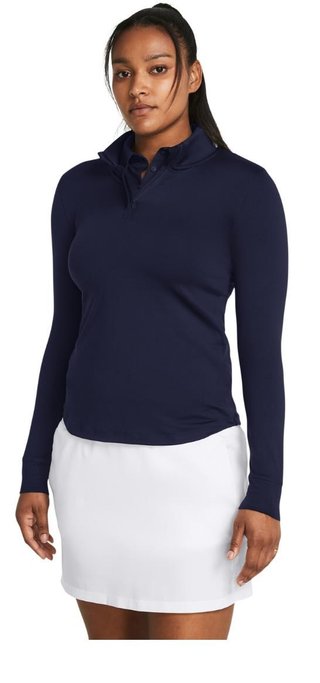 Under Armour Playoff 1/4 Zip damtröja, midnight navy/white