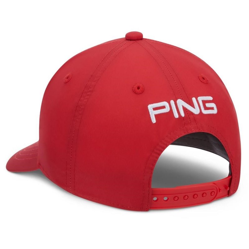 PING Unstructured herr keps, tomat röd