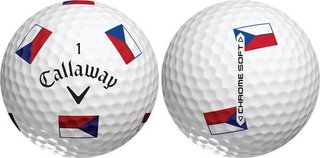 Callaway Chrome Soft Truvis Czech Flag golfbollar