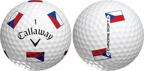 Callaway Chrome Soft Truvis Czech Flag golfbollar