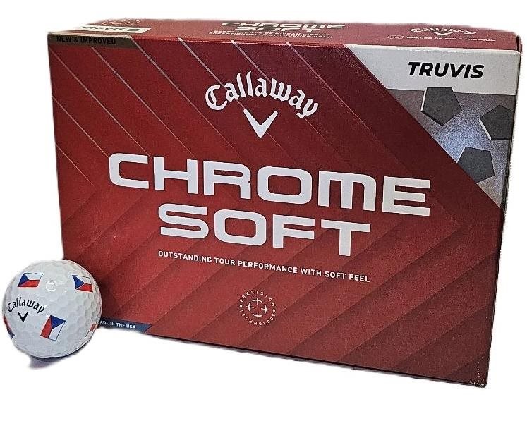 Callaway Chrome Soft Truvis Czech Flag golfbollar