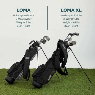 Sunday Golf Loma XL carry bag, matt svart