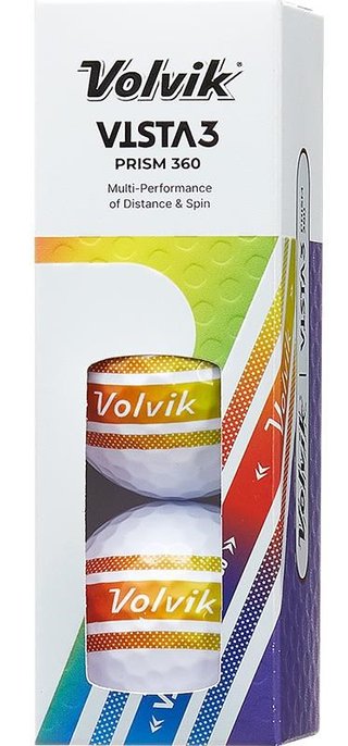 Volvik VISTA 3 PRISM 360 golfbollar