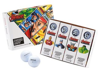 Volvik POWER Soft MARVEL AVENGERS golfbollar