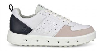 Ecco Street 720 herr golfskor, vit/svart/grus
