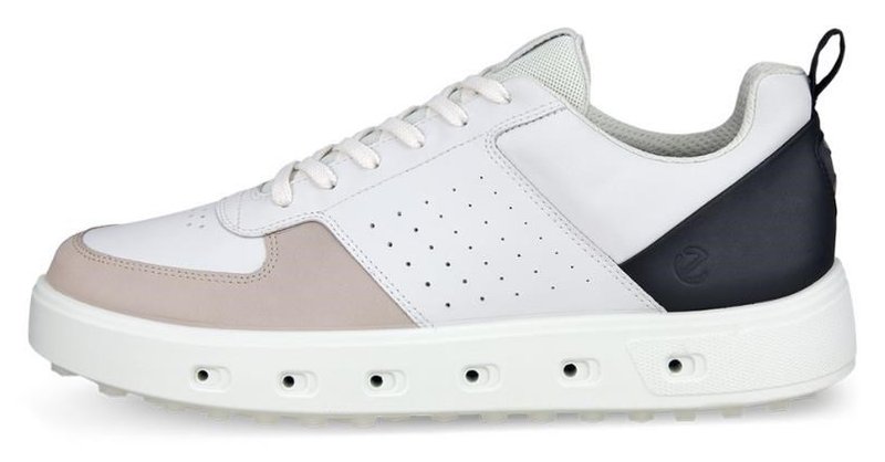 Ecco Street 720 herr golfskor, vit/svart/grus