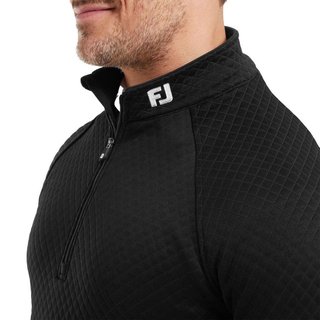 FootJoy Jacquard Thermal Chill-Out herr pullover, svart