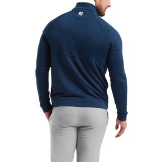 FootJoy Jacquard Thermal Chill-Out herr pullover, navy