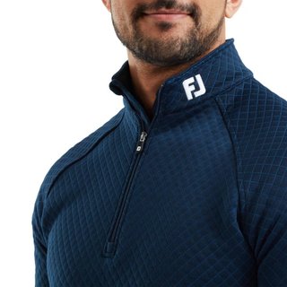 FootJoy Jacquard Thermal Chill-Out herr pullover, navy
