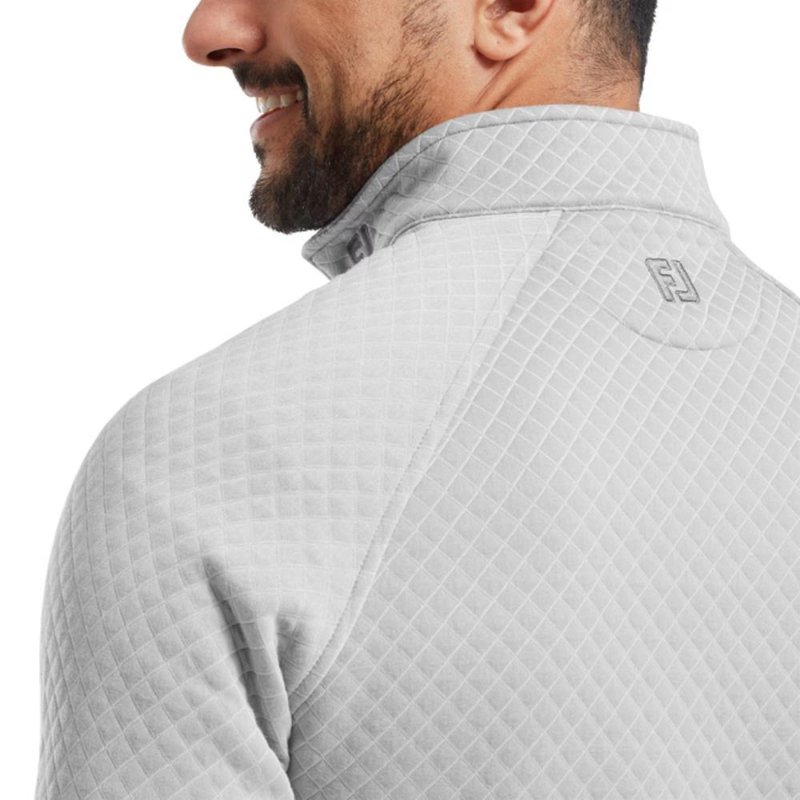 FootJoy Jacquard Thermal Chill-Out herr pullover, grå