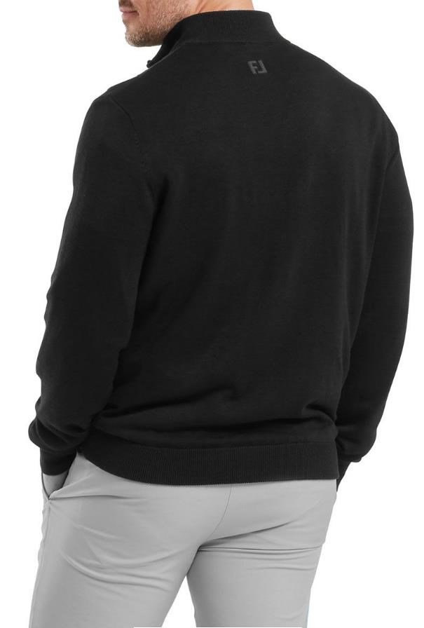 FootJoy Drirelease Full-Zip Lined herr tröja, svart