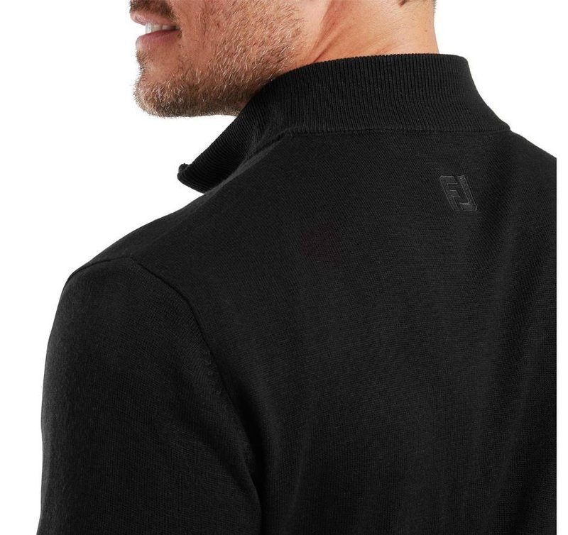 FootJoy Drirelease Full-Zip Lined herr tröja, svart
