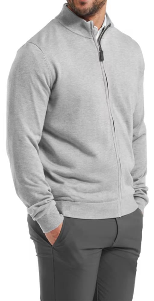 FootJoy Drirelease Full-Zip Lined herr tröja, grå