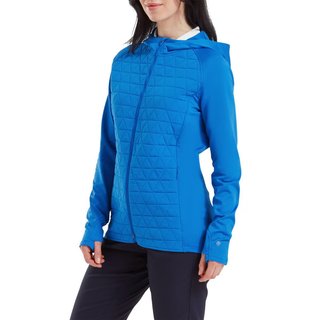 FootJoy ThermoSeries Hybrid dam hoodie, floral tonal blue
