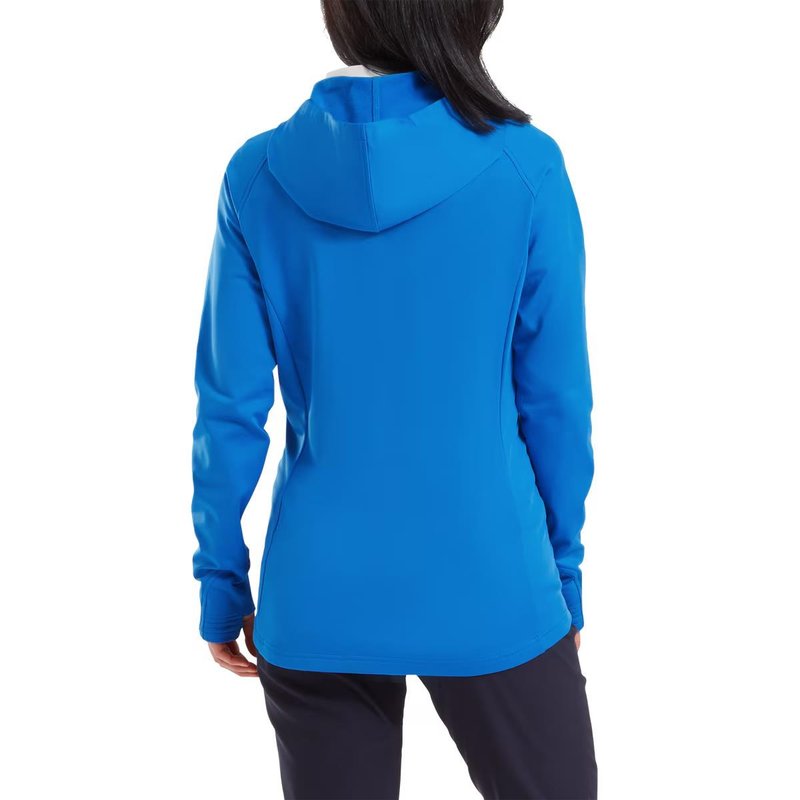 FootJoy ThermoSeries Hybrid dam hoodie, floral tonal blue