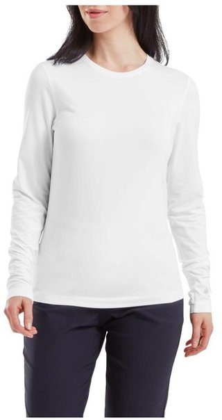 FootJoy ThermoSeries Fleece Baselayer dam topp, vit