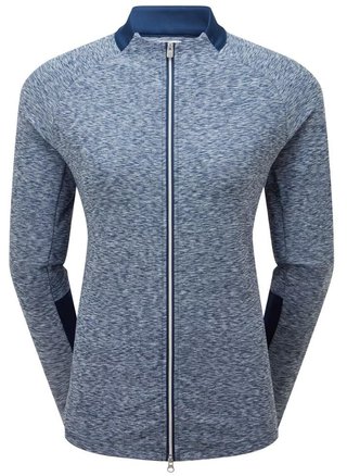 FootJoy Full-Zip Space Dye Thermal Midlayer dam sweatshirt, navy