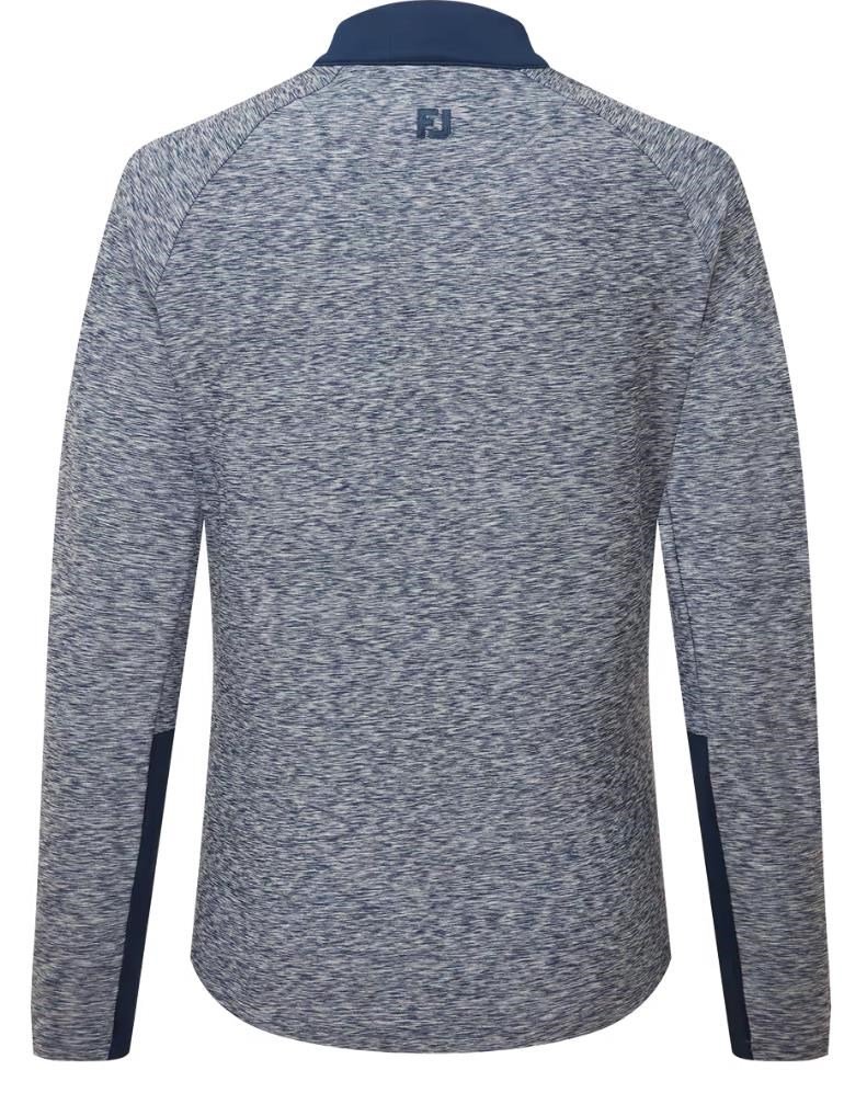 FootJoy Full-Zip Space Dye Thermal Midlayer dam sweatshirt, navy