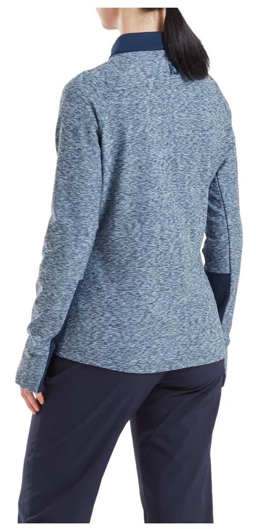 FootJoy Full-Zip Space Dye Thermal Midlayer dam sweatshirt, navy