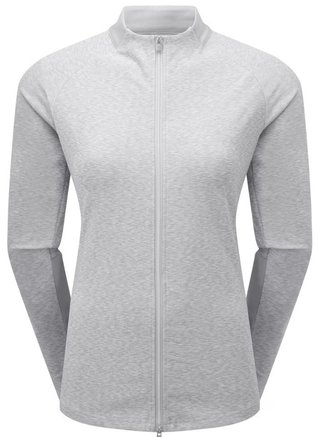 FootJoy Full-Zip Space Dye Thermal Midlayer dam sweatshirt, grå