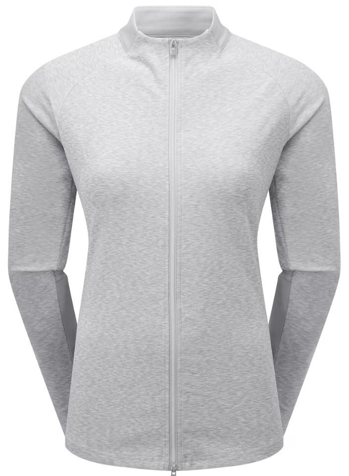 FootJoy Full-Zip Space Dye Thermal Midlayer dam sweatshirt, grå