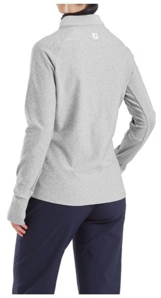 FootJoy Full-Zip Space Dye Thermal Midlayer dam sweatshirt, grå