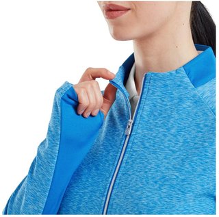 FootJoy Full-Zip Space Dye Thermal Midlayer dam sweatshirt, blå/aqua