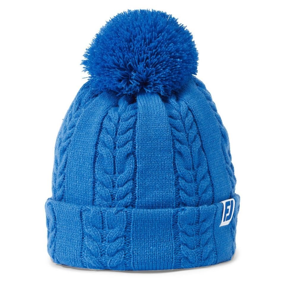 FootJoy Women's Cable Knit Bobble damkeps, blå
