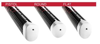 Golf Pride Reverse Taper Flat Large putter grip, röd keps