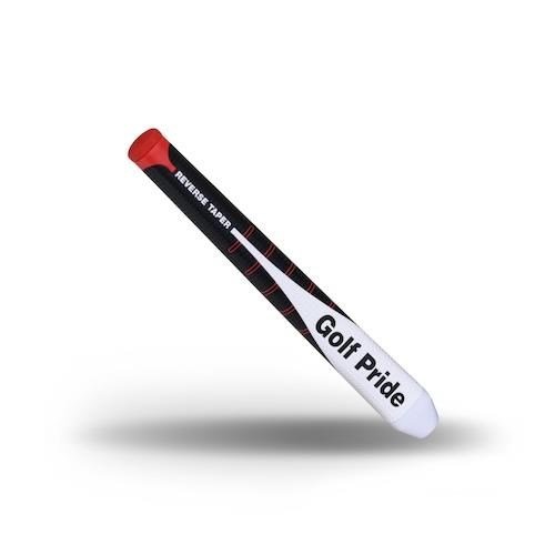 Golf Pride Reverse Taper Flat Medium putter grip, röd keps